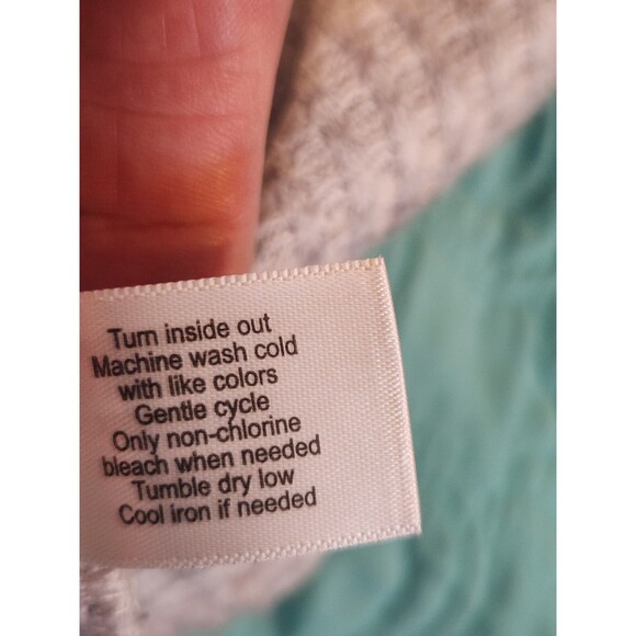 Lane Bryant Size 14/16 Long Sleeve Cowl Neck Marled Light Gray Tunic Top - Picture 6 of 8